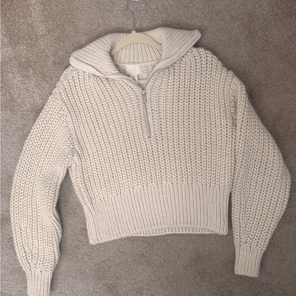 H&M Cream Turtleneck Sweater